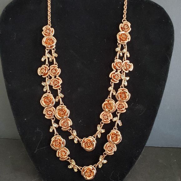 Kate Spade Garden Garland Rose Gold Necklace